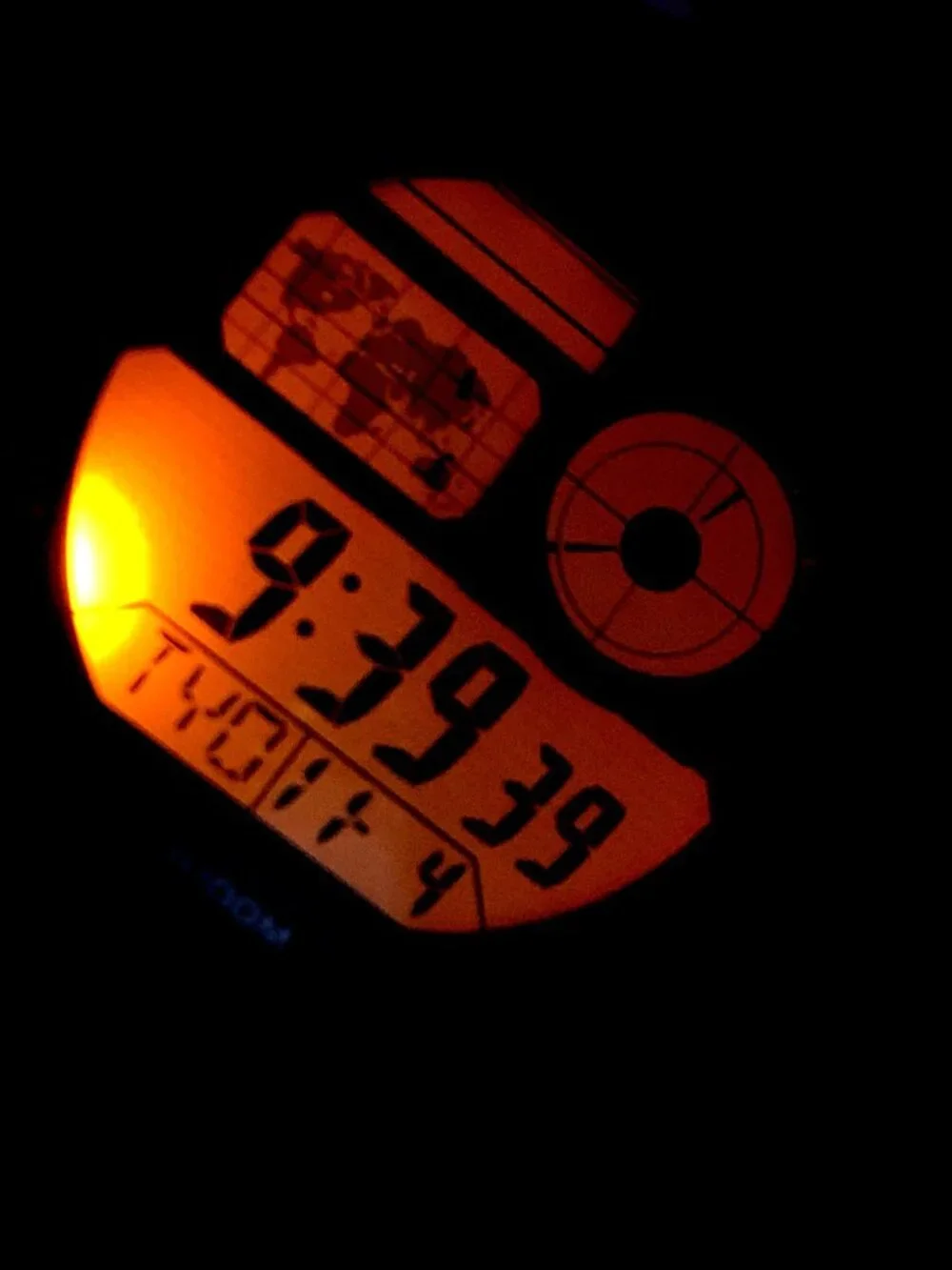 Casio Men's Watch AE1000W Black Resin Digital Quartz Sport World Time 3198 43mm